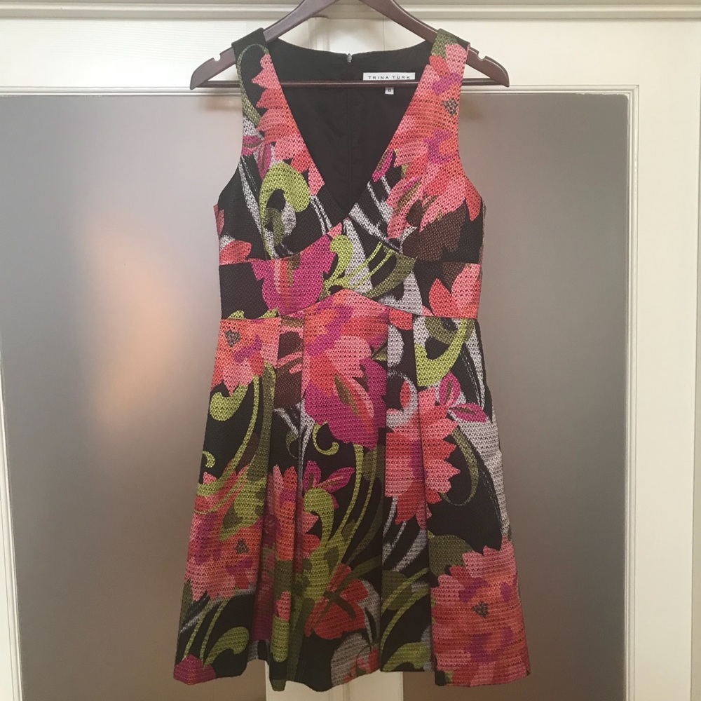Trina Turk floral dress and jacket